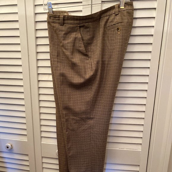 Robin Howe, charcoal gray and beige dress pants, c - Picture 1 of 7